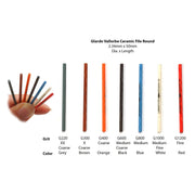 Glardon-Vallorbe Ceramic Fiber Files Round 2.34mm x 50mm - Otto Frei