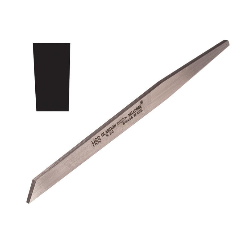 Glardon-Vallorbe LO0401-HSS Flat Gravers - Otto Frei