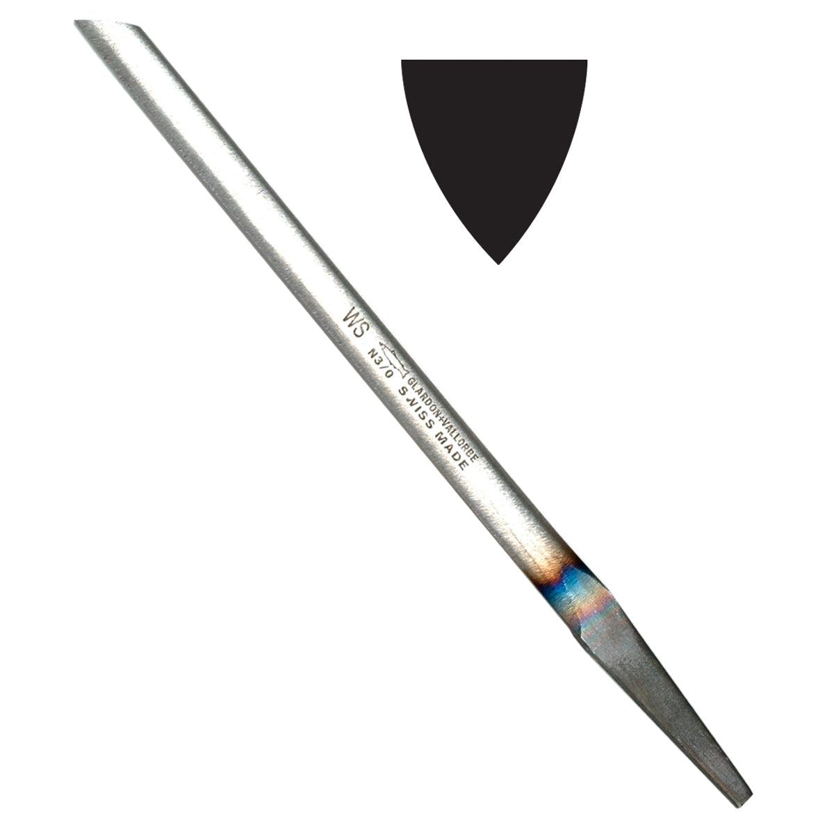 Glardon-Vallorbe LO0403-WS Carbon Steel Onglette Gravers | Swiss