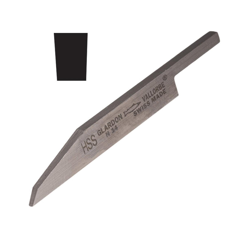 Glardon-Vallorbe LOM0401 HSS Pre-Cut Flat Gravers - Otto Frei