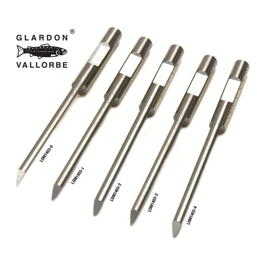 Glardon-Vallorbe LOM1403 Carbide 1/8" Round Shank Onglette Gravers - Otto Frei