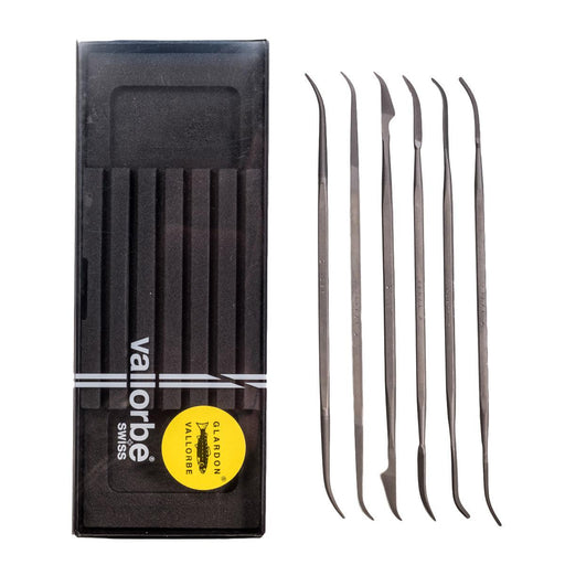 Glardon-Vallorbe LR12156 Set of 6 Riffler Files 6" (150mm) - Otto Frei