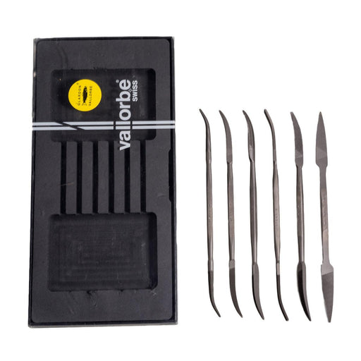 Glardon-Vallorbe LR12186 Set of 6 Riffler Files 7" (180mm) - Otto Frei