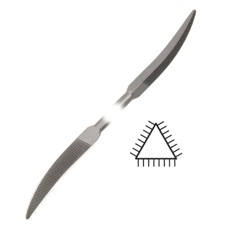 Glardon-Vallorbe LR12741-Three-Square Riffler File 7" (180mm) - Otto Frei