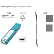 Glardon-Vallorbe LR12741-Three-Square Riffler File 7" (180mm) - Otto Frei