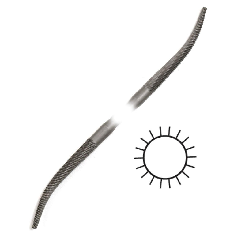 Glardon-Vallorbe LR12781- Round Riffler File 7" (180mm) - Otto Frei