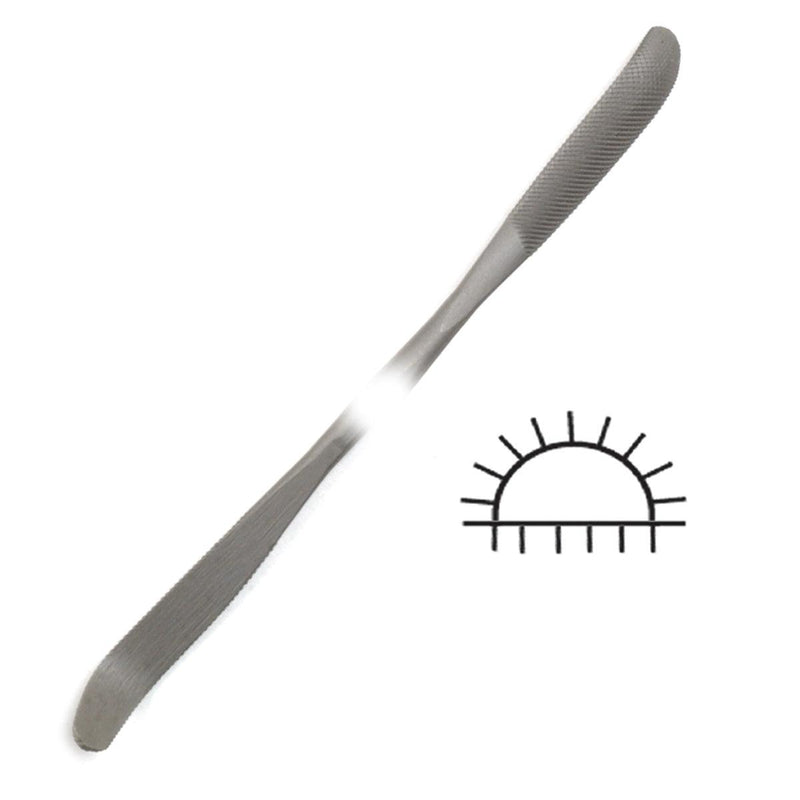 Glardon-Vallorbe LR12963-0 Half-Round Riffler File 6" (150mm) Cut 0 - Otto Frei