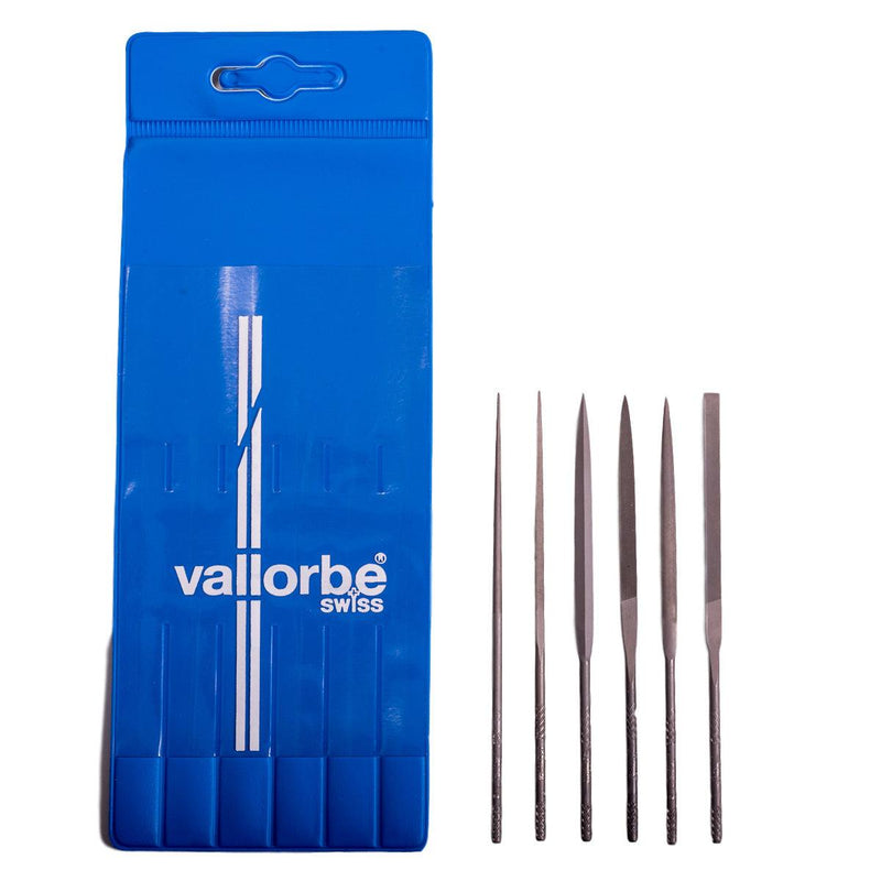 Glardon-Vallorbe Needle File Set of 6-4" (10cm) - Cut 4 Fine - Otto Frei