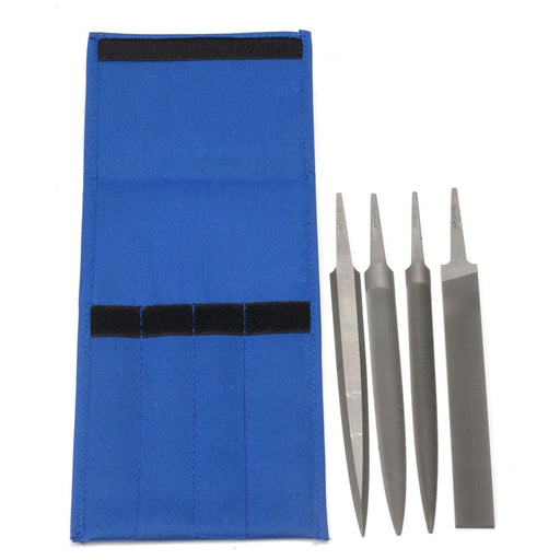 Glardon-Vallorbe Original 6" Precision File Set of 4-Cut 2 Medium - Otto Frei