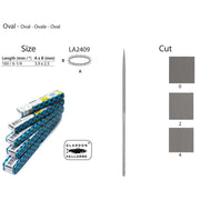 Glardon-Vallorbe Oval Needle Files - LA2409 - Otto Frei