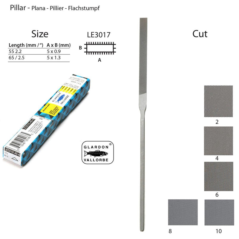 Glardon-Vallorbe Pillar Escapement Files - LE3017 - Otto Frei
