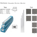Glardon-Vallorbe Pillar Slim 2 Sides Cut Precision Files - LP1142 - Otto Frei