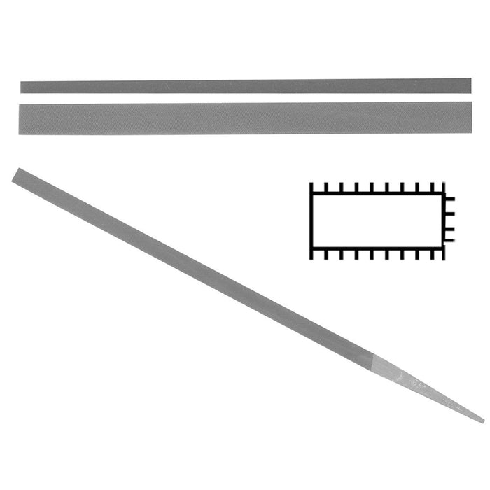Glardon-Vallorbe Pillar Thin 3 Sides Cut Precision Files - LP1138 - Otto Frei