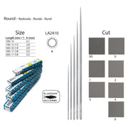 Glardon-Vallorbe Round Needle Files - LA2410 - Otto Frei