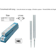Glardon-Vallorbe Screwhead with Tang Precision Files - LP1840 - Otto Frei