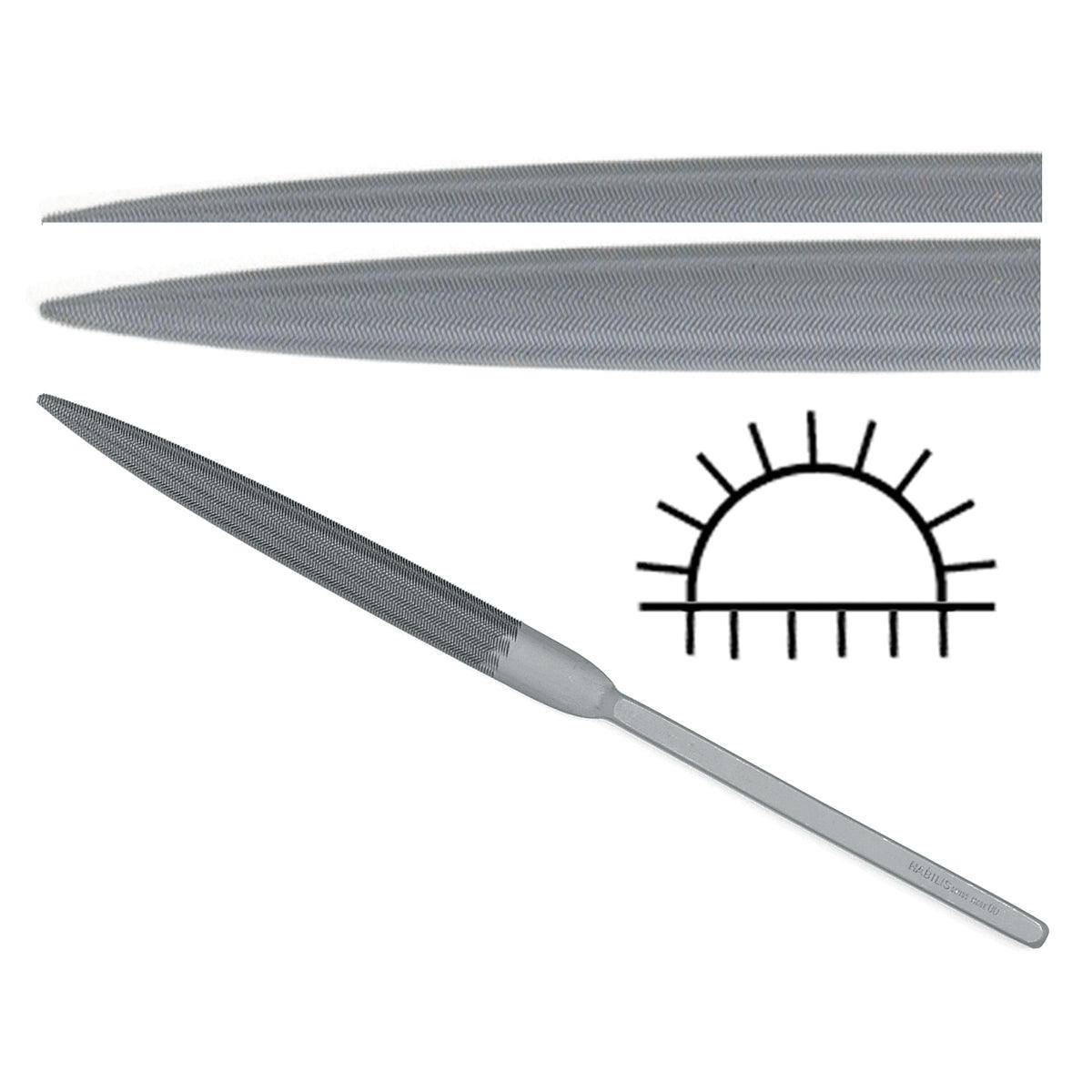 Glardon-Vallorbe Habilis Half-Round Files 8-1/2
