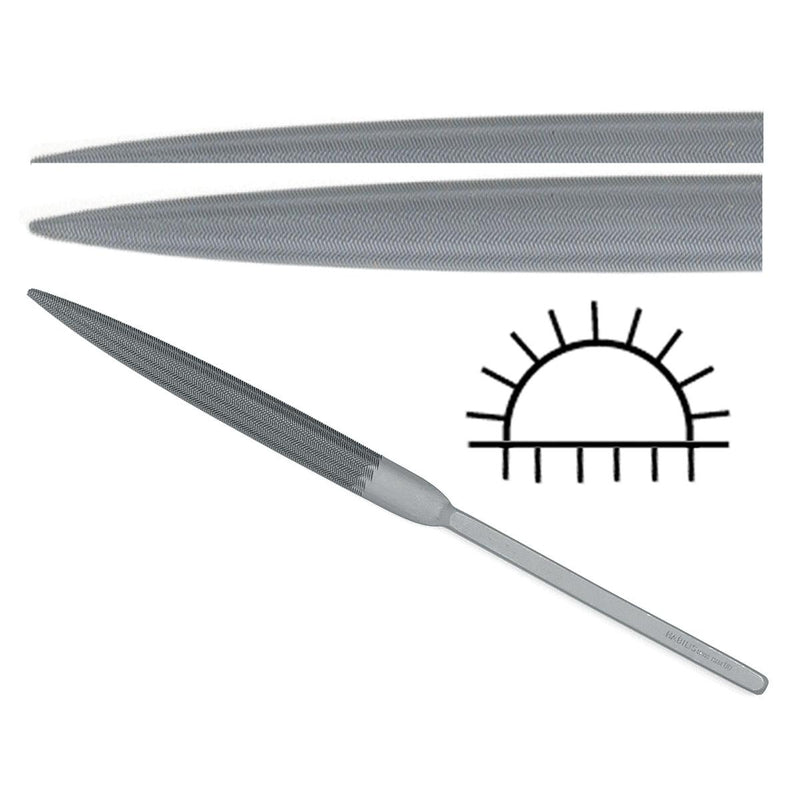 Glardon-Vallorbe Habilis File - Half-Round - LH2602 - 8-1/2 Inch - Otto Frei