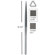 Glardon-Vallorbe Halibis File LH2607 Three-Square 8-1/2" Cuts 00 & 1 - Otto Frei