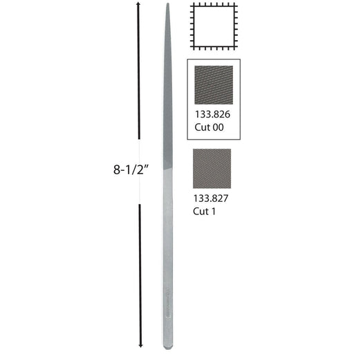 Glardon-Vallorbe Halibis File LH2608 Square- 8-1/2"-Cuts 00 & 1 - Otto Frei