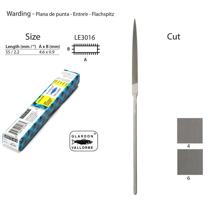 Glardon-Vallorbe Warding Escapement Files - LE3016 - Otto Frei