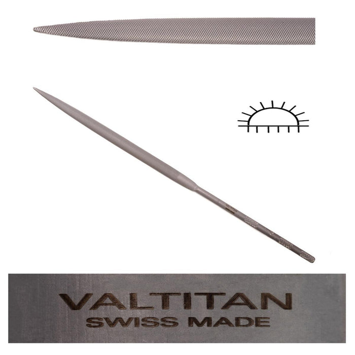 Glardon-Vallorbe Valtitan Half-Round Needle Files LAV-2402-180 - Otto Frei