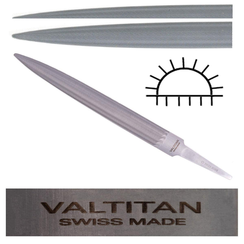 Glardon-Vallorbe Valtitan Half-Round Precision Files - LPV1560 - Otto Frei