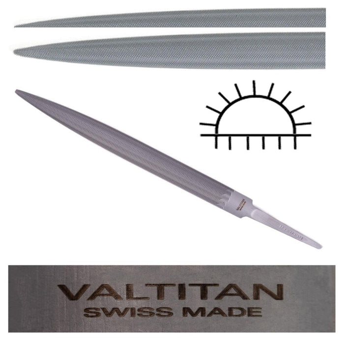 Glardon-Vallorbe Valtitan Half-Round Slim Precision File - LPV1566 - Otto Frei