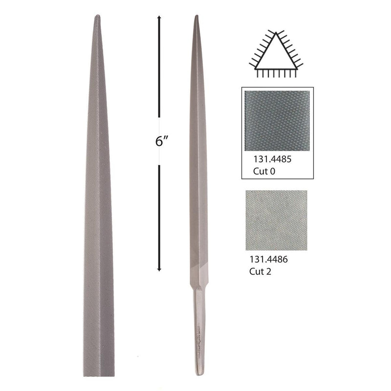 Glardon-Vallorbe Valtitan Three-Square Precision Files - LPV1360 - Otto Frei