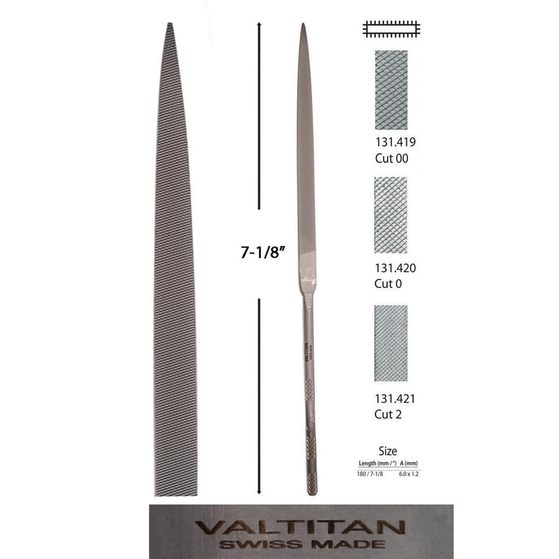 Glardon-Vallorbe Valtitan Warding Needle Files LAV2406-180 - Otto Frei