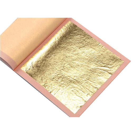 Gold Leaf 23.5 KT Medium Deep Gold Shade Book of 25 Leaves - Otto Frei
