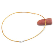 Gold Plated 2.0mm Mesh Chain With Sterling Silver Clasp - Otto Frei