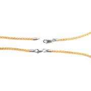 Gold Plated 2.0mm Mesh Chain With Sterling Silver Clasp - Otto Frei