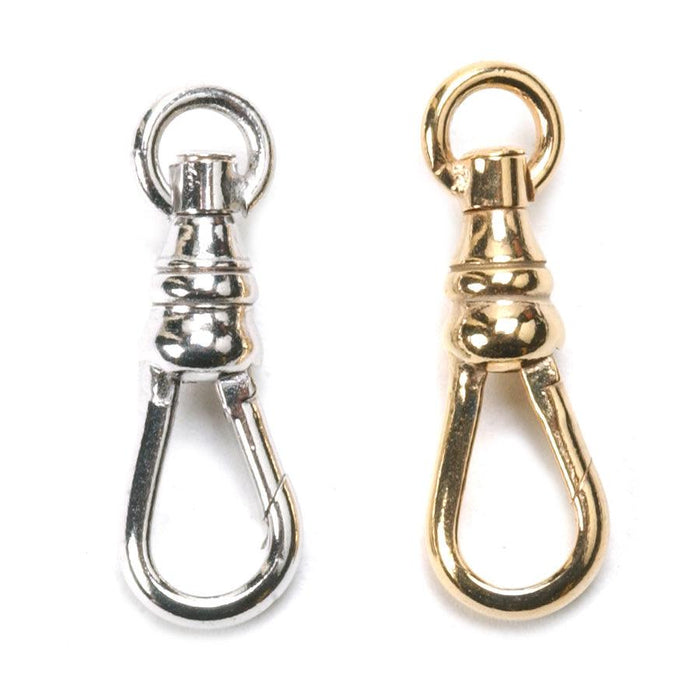 Gold Plated or Rhodium Plated Brass Swivels-21mm x 8mm - Otto Frei