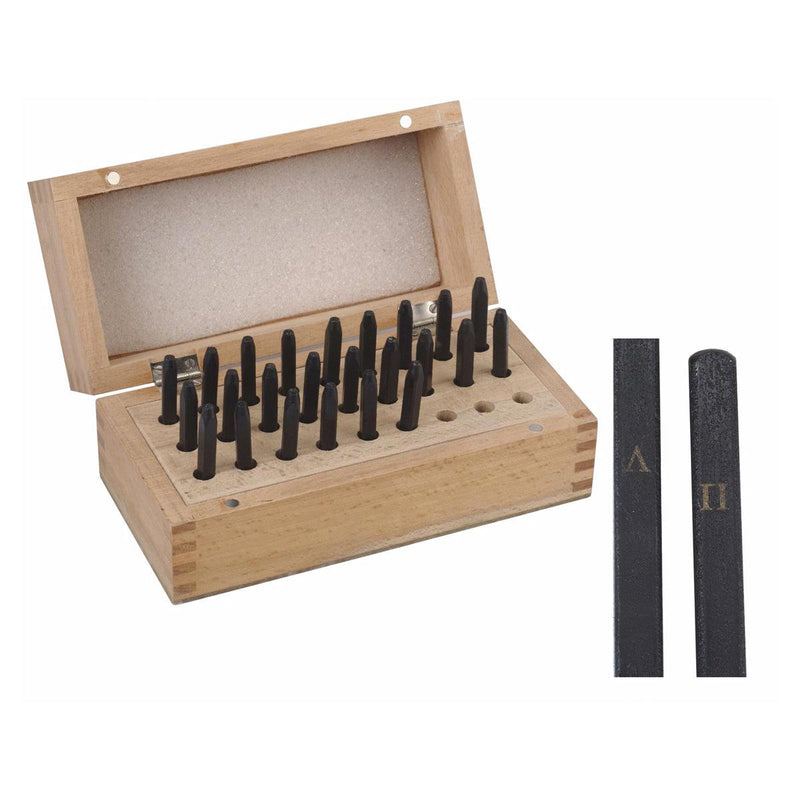 Greek Alphabet "A-Ω" Letter Stamp Set of 24 - Otto Frei