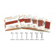 Griffin Silk Dark Pink Bead Cord on Cards - Otto Frei