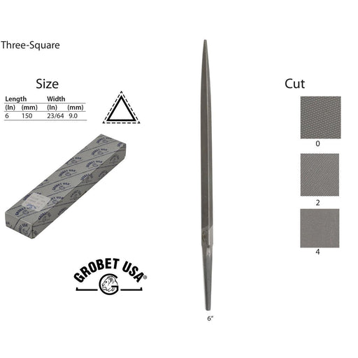 Grobet Three-Square Precision Files - Otto Frei