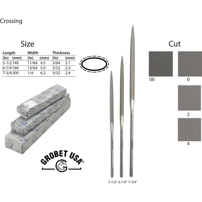 Grobet Crossing Needle Files - Otto Frei