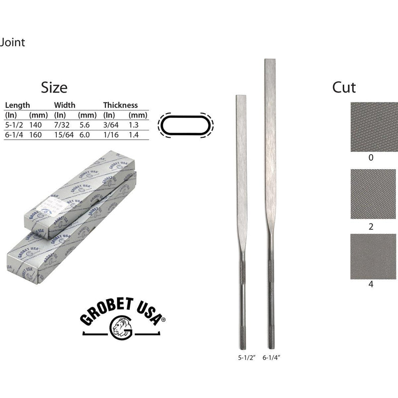 Grobet Joint Round Edge Needle Files - Otto Frei