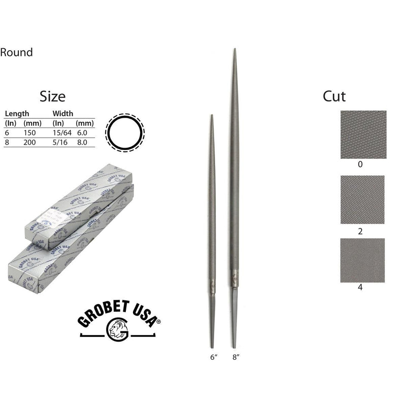Grobet Round Precision Files - Otto Frei