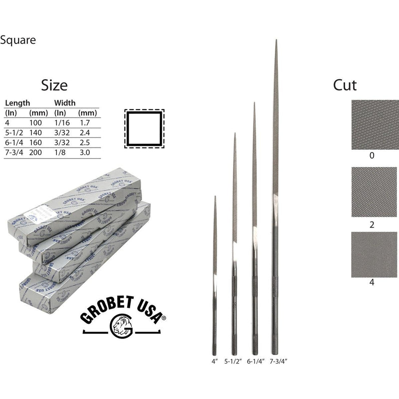 Grobet Italian Square Needle Files - Otto Frei