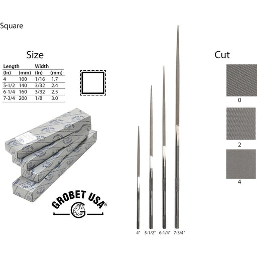 Grobet Italian Square Needle Files - Otto Frei