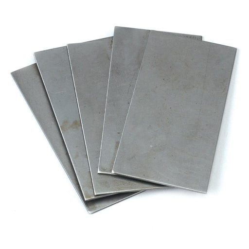 GRS 001-639 Mild Carbon Steel Practice Plates 2" x 4"-Pack of 5 - Otto Frei