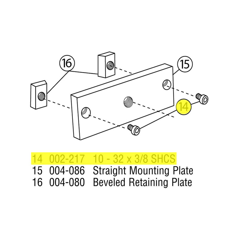 GRS 002-217 Screw 10-32 x 3/8 - Otto Frei