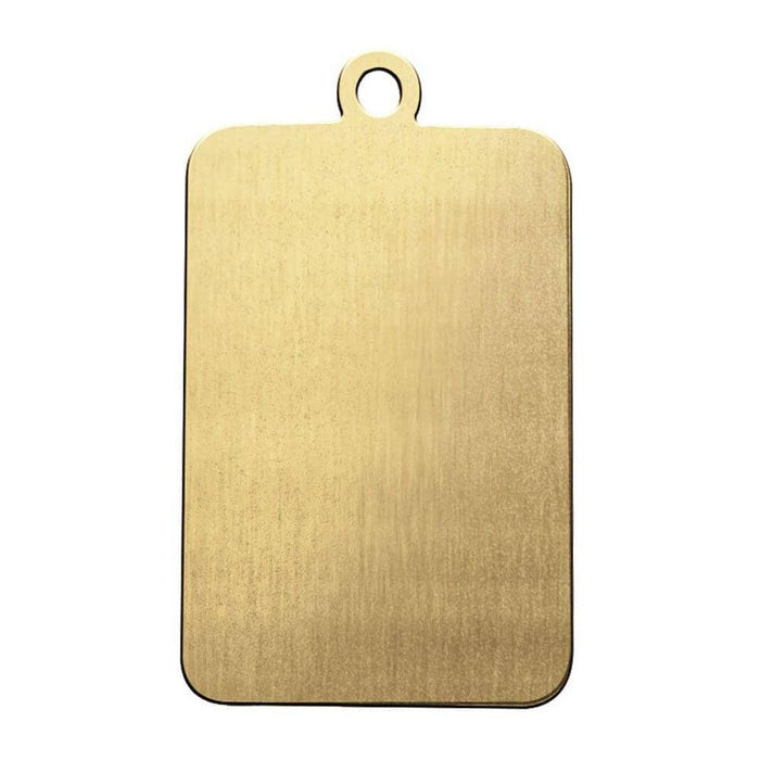 GRS 003-304 Brass Engravable Key Tag Rounded Rectangle 1.27mm Thick - Otto Frei