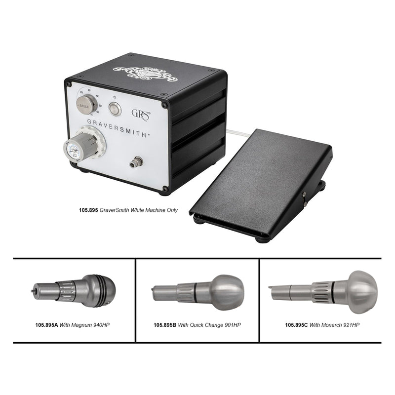 GRS 005-895 GraverSmith White with Your Choice of Handpiece - Otto Frei