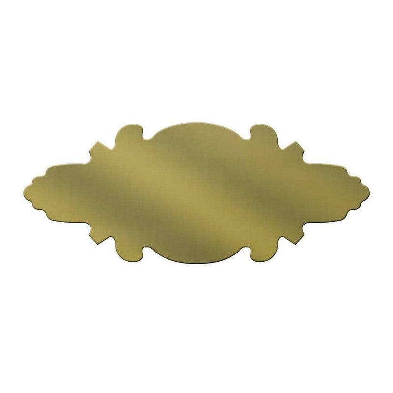 GRS 011-351 Heavy Brass Nameplate-Plain Finish - Otto Frei