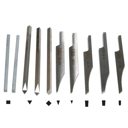 GRS 022-525 Stonesetters Mixed Graver Kit - Otto Frei