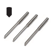 GRS C-Max Carbide 1/8" Round Shank Narrow Bevel Gravers-Sizes 90 Degrees to 120 Degrees - Otto Frei