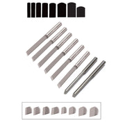 GRS C-Max Carbide 1/8" Round Shank Parallel Flat Gravers-Sizes 38 to 45 - Otto Frei