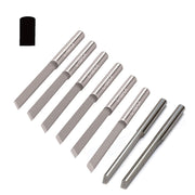 GRS C-Max Carbide 1/8" Round Shank Parallel Flat Gravers-Sizes 38 to 45 - Otto Frei